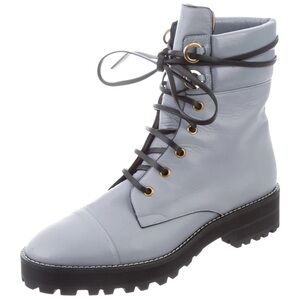 Stuart Weitzman Lexy Leather Combat Boots